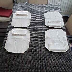 EUC cream and gold placemat and napkins
